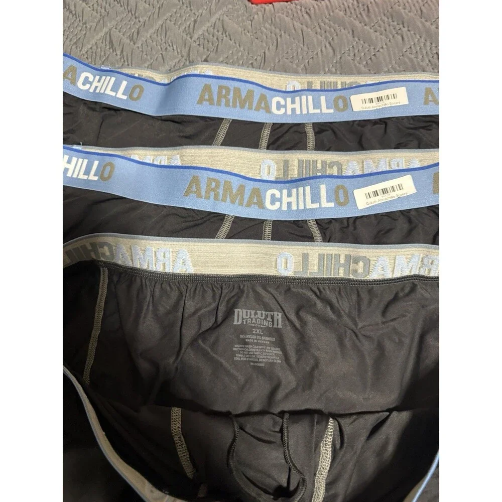 Duluth Trading Co. Armachillo Bullpen Boxer Briefs 3-Pack 2XL Black/Blue